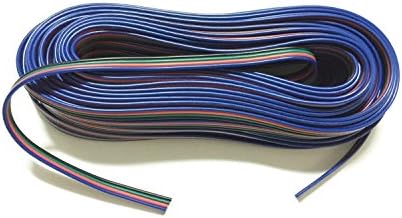 LITAELEK 20 м 65,6 фута, 4-Пинов кабел за Удължаване Led Ленти RGB Led Лента удължителен кабел DC 5 В 12 В 24 В Електронен