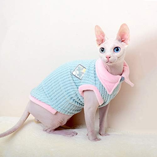 TWDYC Облекло за Котки за Зимни Топли Меки Костюми за котки Топли Костюми за котки Пуловер Облекло за Коте (Размер: