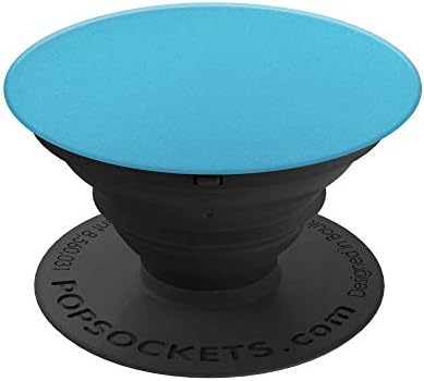 PopSockets: Сгъваема дръжка и поставка за мобилни телефони и таблети - син алуминий