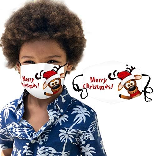Детски Коледен Принт Двуслойни Моющийся Защитен Лицето Може Да Уплътнение