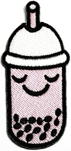 Kleenplus Стъклени Ленти за Напитки Boba Bubble Пърл Мляко Чай Детска Мультяшная Стикер Ръчно Бродирана Нашивка Изкуство Ремонт