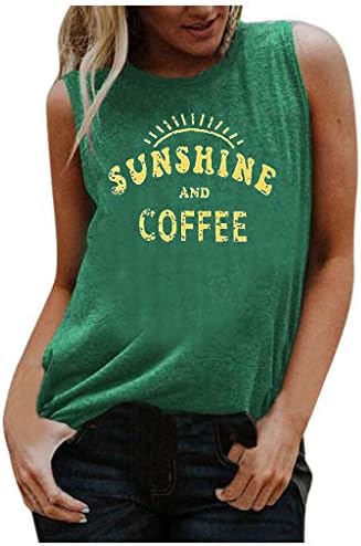 Тениски NEARTIME Sunshine Coffee за Жени, Всекидневни Жилетка с Къс Ръкав и Кръгло Деколте и Принтом, Свободна Туника,