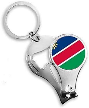 Намибия Национален Флаг Африканска Държава Ножица за Нокти Халка Ключодържател Отварачка за Бутилки Машина За Рязане