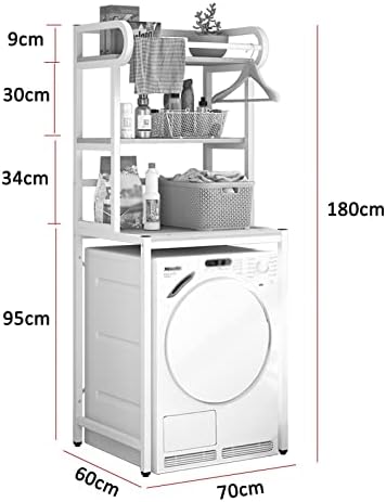 Рамки за съхранение на перални машини BKGDO, Подова Поставка над Тоалетна, 3-Слойная срок на пералната машина, 3-Слойный Рафтове