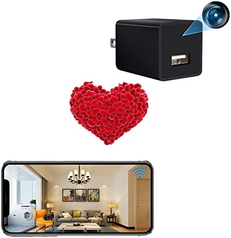 MOOLLCEA 4K Скрита Камера Шпионска Камера Малка Безжична WiFi Камера Скритите Шпионски Камери за Сигурност USB Зарядно