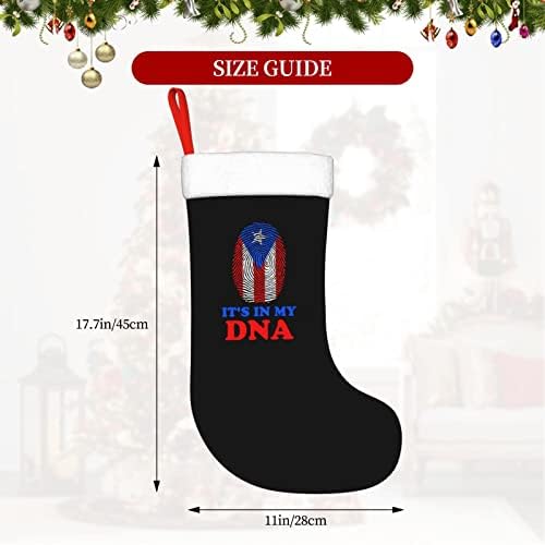 Сладък Боен Флаг Пуерто-Рико, Това е в моята ДНК, Коледни Чорапи, Украшения за Елхи, Коледни Чорапи за Коледно парти, Подаръци