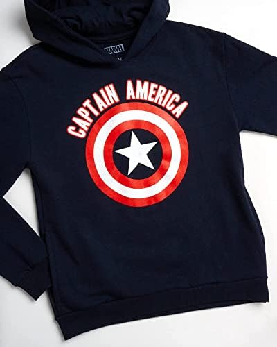 Руното hoody с качулка на Marvel за момчета Отмъстителите – Капитан Америка, спайдър, Пуловер с качулка Железен