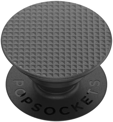 PopSockets Pop-Grip С Нагънат Шарка Черен Аксесоар за за Смартфон iPhone, Android