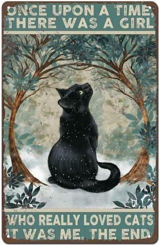 декор плакат с черна котка-плакати с котки и за спалнята на момичетата-подаръци с черна котка-инкрустация с котки за