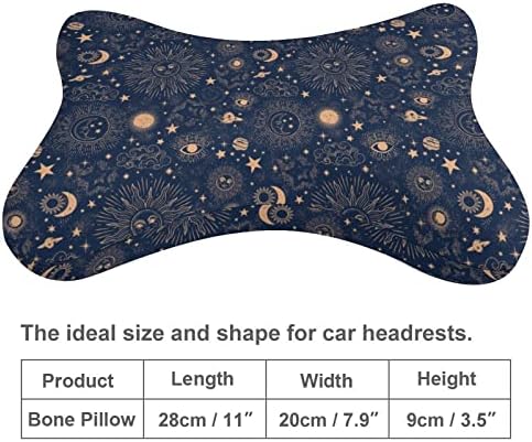 Galaxy Space Constellation Автомобилната въздушна Възглавница За Шията от 2 Възглавници под Формата на Костите