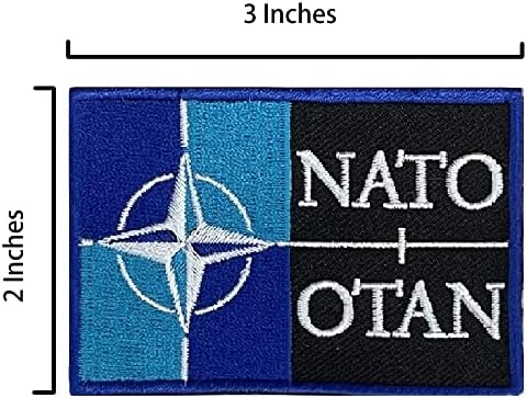 A-ONE Армията нашивка НАТО + Нашивка с флага на Германия, Здрава нашивка, Аппликационная нашивка за Прагове, Украса на чанти