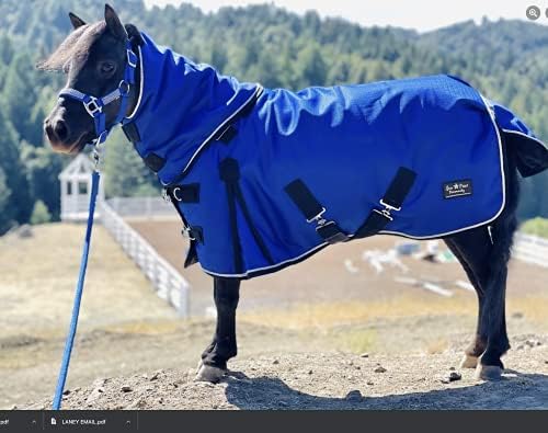 Водонепроницаемое одеяло Mini-Pony 1200 D от Рипстопа с плътен пълнеж 350 (48-50 см, кралско синьо)