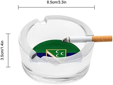 Sandzak Флаг Цигари Стъклени Пепелници През Цялата Титуляр За Пушачи Пепелник За Битови Удобства Украса Плотове