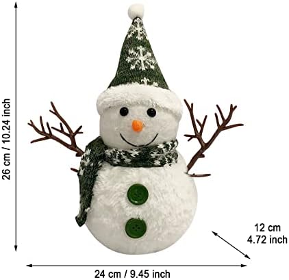 Коледен Нажежен Снежен Човек Кукла Украса, Снежен Човек Светещи Led Празнична Светлина Зимна Почивка Парти