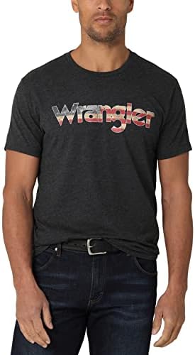 Мъжка тениска с графичен модел Wrangler с Къс ръкав