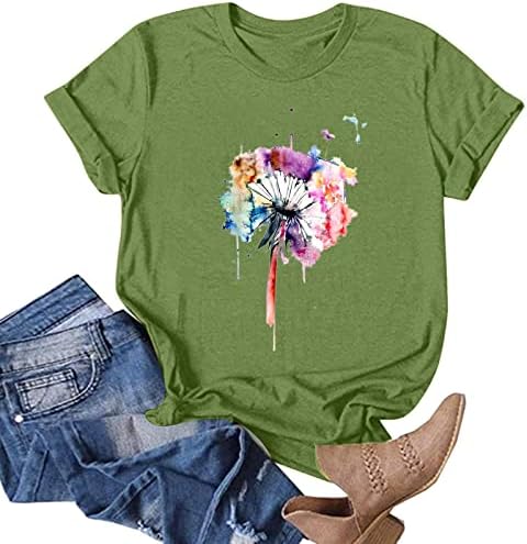 Тениска за Жени, Модни Тениска със Забавна Принтом за Жени, Сладък Леопардовые Ризи в графичен стил, Семеен Блуза,