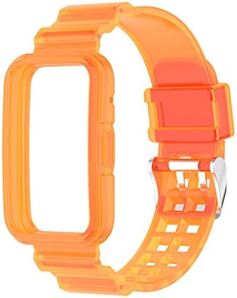 Chofit е Съвместим с Huawei Watch fit Band с Калъф, Женски Мъжки Кристално Чист Jelly Защитен Калъф-каишка за Huawei Watch