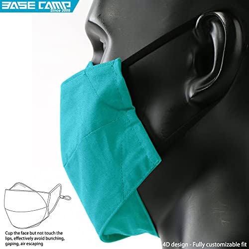 Противопылевая маска BASE CAMP M Cross 2 опаковки Комплект с повторна употреба Плат Маски за лице с 2 Опаковки с джоб