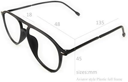 Очила за четене На lifestyle Бифокални + 1,75 Пластмаса в стил Летец 48 мм, Черна Unisex_alacfrpr3660