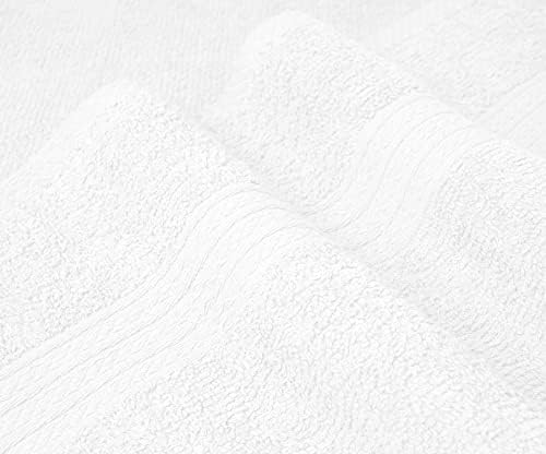Памучни кърпи за баня SOFTEX Linen, Бяло 22x44 в опаковка от 6 хавлии, Быстросохнущее, Добре Впитывающее, За фитнес