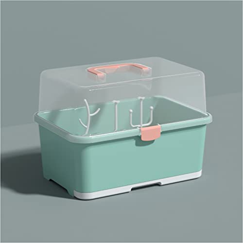 Сушилня за съдове Zerodeko Простор за бебешки Бутилки с Капак Кутия За съхранение на Бебешки Бутилки Държач