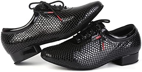 Мъжки обувки за танци балната зала HIPPOSEUS На замшевой подметка с Черен цвят За танго Морден Румба, Обувки за социални