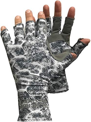 Ледена Ръкавици Islamorada Слънчеви Ръкавици Без пръсти - Сив Воден Камуфлаж