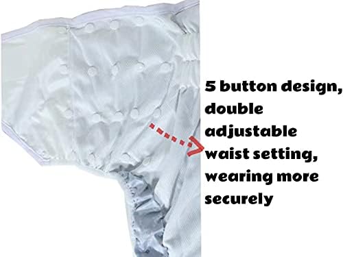 удобна пуговица дантела за регулиране на обиколката на талията и повторно използване на джобове за памперси голям размер.
