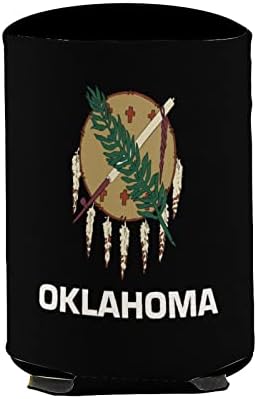 Флаг Оклахома Многократна употреба поставки за чаши за Кафе с Лед, Изолиран поставка за Чаши с Хубав Модел за Топли