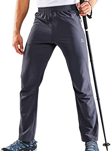 Мъжки леки панталони-участък Haimont за разходка, Улични бързо съхнещи Найлонови панталони с джобове с цип, UPF50 и