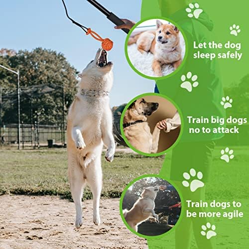 Флирт-поле AmaCielo за кучета, Интерактивни Играчки за теглене въже за кучета, Здрава Дразнящая Пръчка, Играчки-Преследвания