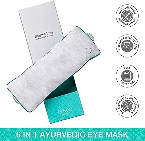 Omved Breathe Easy Лечебна маска за очи от простуда и синузит и възглавница за очи - Освобождаване от синусите,