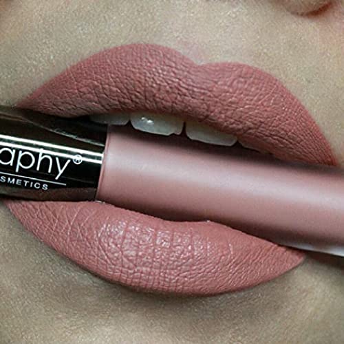 Течна червило Bodyography Lip Lava Liquid Lipstick - Устойчиви червило - Ярък и смел (Аш (матово сиво-кафява веществени))