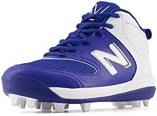 Бейзболна обувки New Balance Boy ' s 3000 V6 с гумена формовкой, кралско Синьо / Бяло, за 1 Малко дете