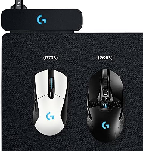 Безжични слушалки Logitech G G935 с външни уши, черен и безжична геймърска мишка на Logitech G Текстилен или твърд геймърска