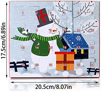 HHmei Адвент Коледен Календар Подарък Кутия Колие направи си САМ Гривна с 24 Талисманами Набор от SGCABIoUOChVGI
