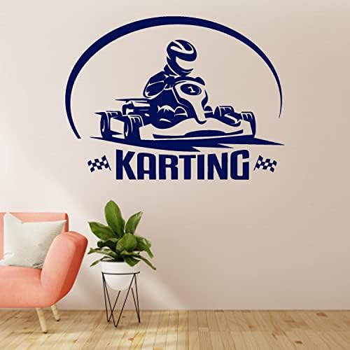 Стикер за стена за състезания-K Formula 1 Sports-Vinyl стикер-Car King Racing Sports-Етикети за декора на стените в детската