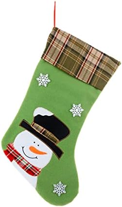 XIOS Коледна украса 2022 Коледни Чорапи на Тъканта, чанта за Коледни Чорапи и Коледни Окачени Чорапи за Украса