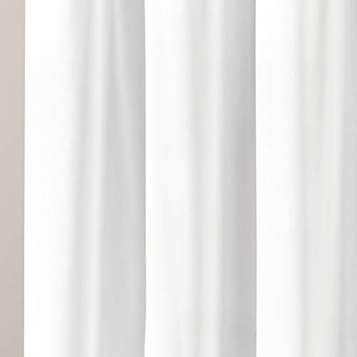 Завеса за душ Lush Decor Ейвъри С Къдри В Ретро Шик стил фермерска За Баня, 72 x 72, Бял