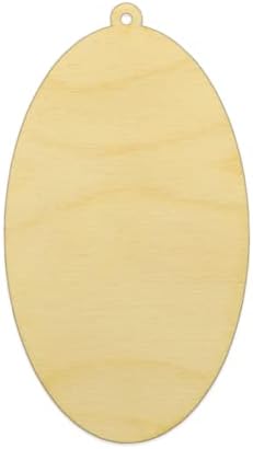 Опаковка от 1, Огромна Овална дървена Украшение от шперплат Балтийско бреза 10 x 18 x 1/8 diy от дърво, художествени произведения