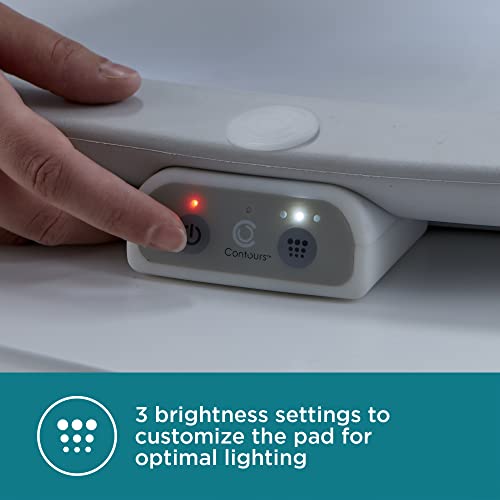 Светлинен подложка за свободни Contours Glow с датчик за движение за шкафа или масата за свободни, мека светлина, активируемое