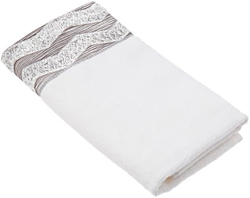 Спално бельо Avanti - Кърпа за пръстите, Меко и Впитывающее Памучни кърпи (колекция Chevron Galaxy), Бяла Сряда