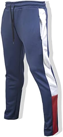 F6QUM Мъжки Спортен Костюм, Спортен Спортен костюм с качулка, от 2 части, Спортен Костюм с Цветен Блок, С Дълъг Ръкав, с Цип,
