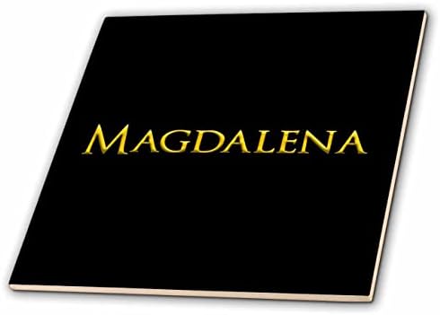 3дРоза Магдалена често срещано женско име в Америка. Жълто черните плитках - талисманах (ct_353859_1)