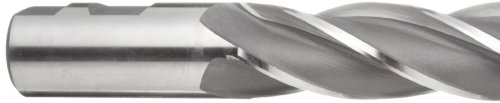 Торцевая fresa Melin Tool CC-L от кобальтовой стомана с Квадратни чучур, Джолан Weldon, Без покритие (блестяща)