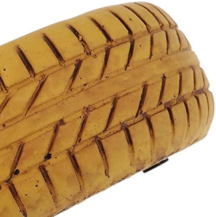 Baoblaze 1 Бр. Мини-Модел на гумата в Европейски Стил С Орнаменти -Жълт