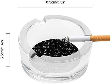 Уравнение на Научна химия Стъклени Пепелници за Цигари Ветрозащитный кофа за Боклук С Принтом Необичайни Пепелници