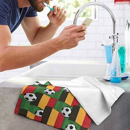 Белгия Футбол Кърпа за миене на съдове с футболния модел 28,7 х 13,8, Кърпички За Лице От най-добрите Влакна, Высокоабсорбирующие
