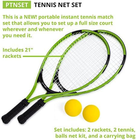 Преносима тенис игра Champion Sports: Ракета, топка и мрежа за 2 играчи - 12 метра