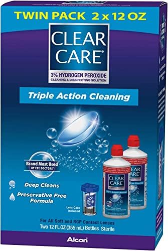 Почистване и за обеззаразяване на хоросан Clear Care тройно действие - купуват в пакети и спестете (опаковка от 2 броя)